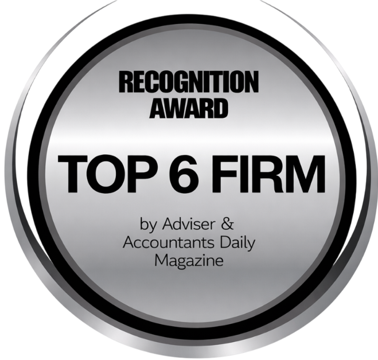 Recognition Badge, Top 6th Firm